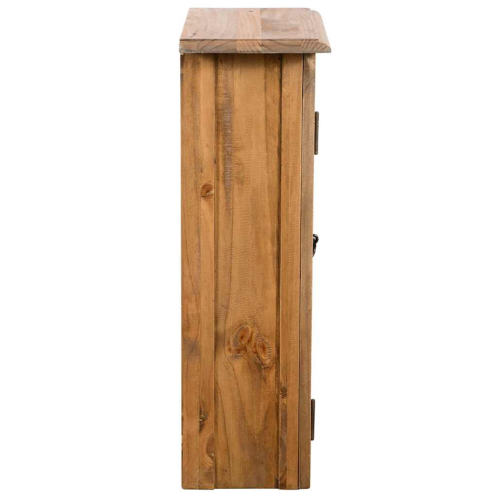 badeværelsesskab 42x23x70 cm massivt fyrretræ