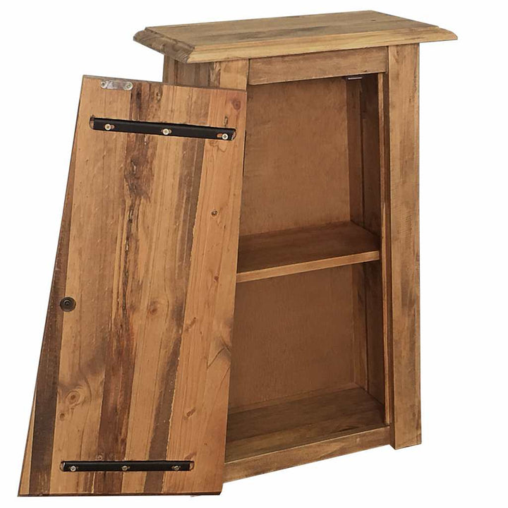 badeværelsesskab 42x23x70 cm massivt fyrretræ