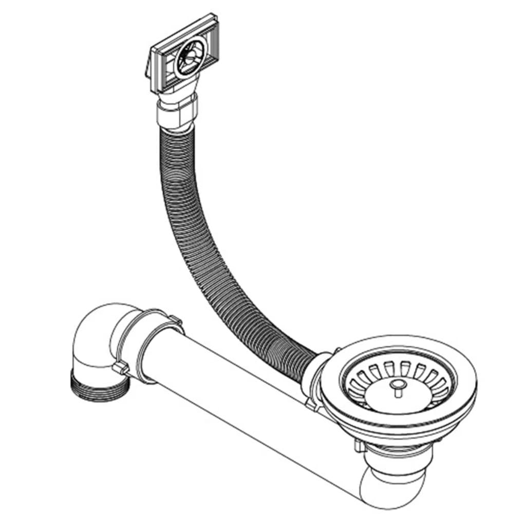 køkkenvask enkelt vask granit sort