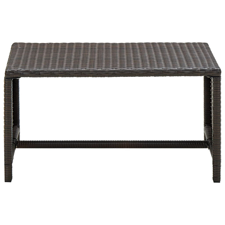 haveloungesæt 4 dele med hynder polyrattan brun