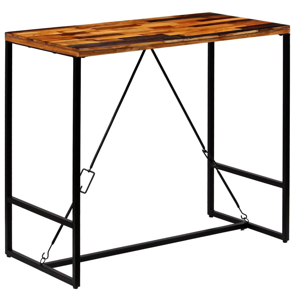 barbord 120x60x106 cm massivt genbrugstræ