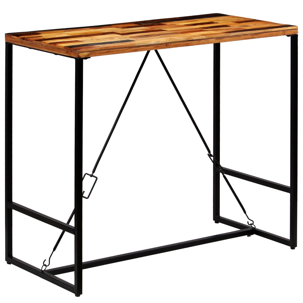 barbord 120x60x106 cm massivt genbrugstræ