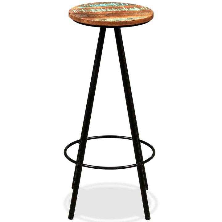 barsæt 7 dele massivt akacietræ og genbrugstræ