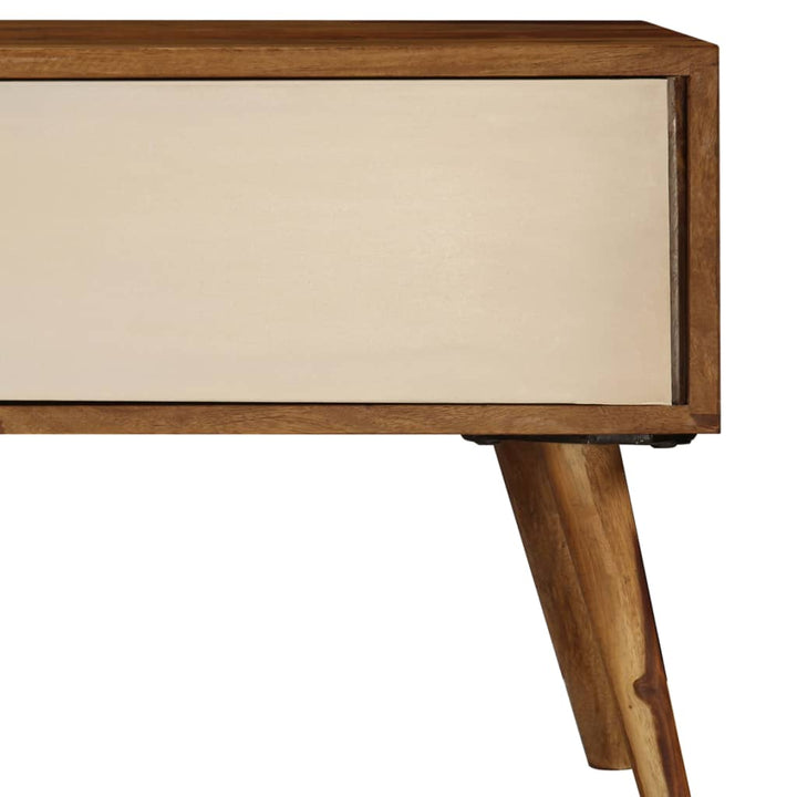 tv-bord 140x30x40 cm massivt akacietræ