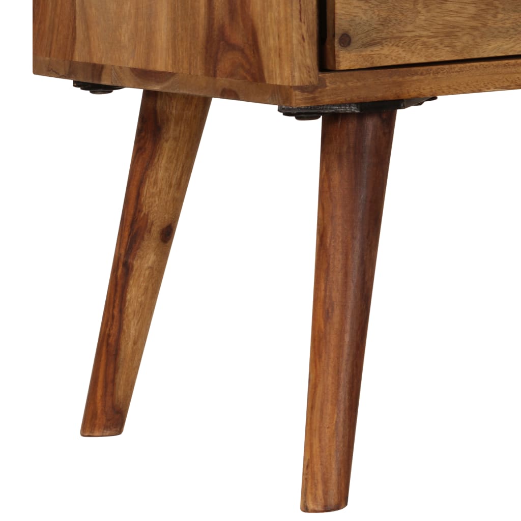 tv-bord 140x30x40 cm massivt akacietræ