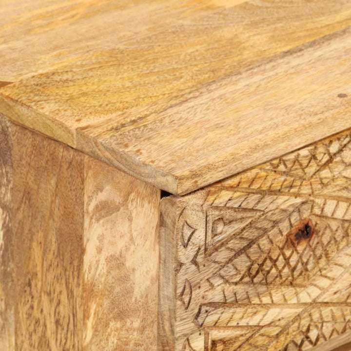 tv-skab 110x30x40 cm massivt akacietræ brun