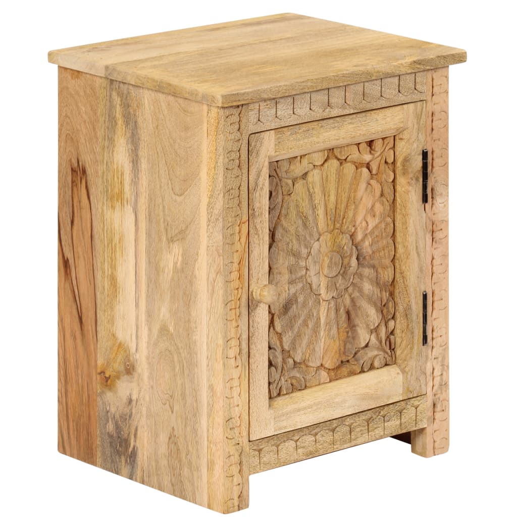 sengebord 40x30x50 cm massivt mangotræ