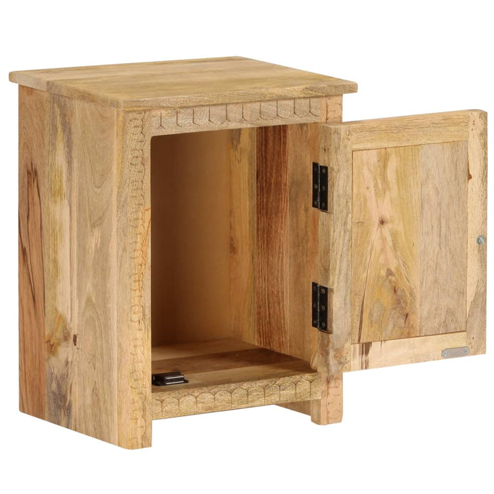 sengebord 40x30x50 cm massivt mangotræ