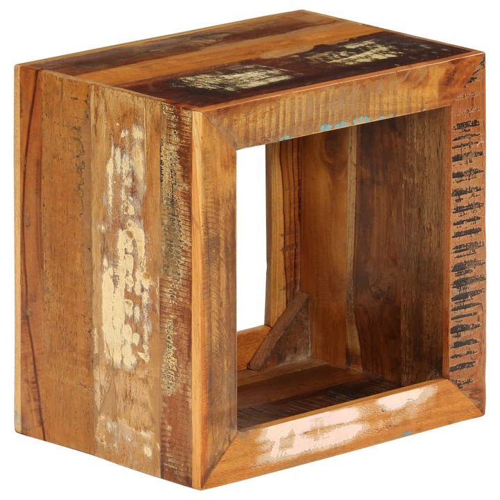 skammel 40x30x40 cm massivt genbrugstræ