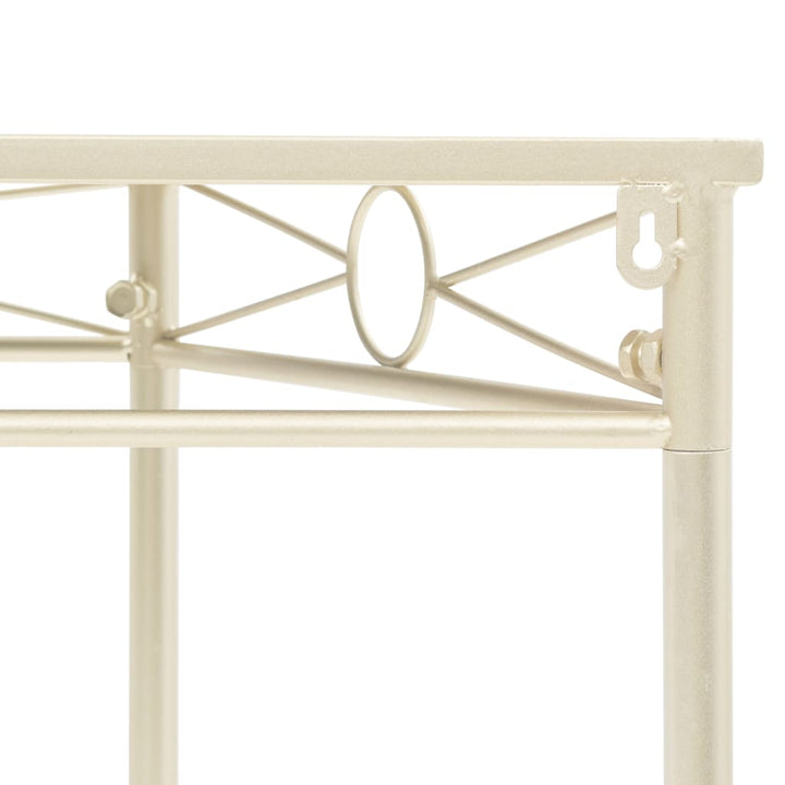 sidebord i vintagestil metal 87 x 34 x 73 cm guldfarvet