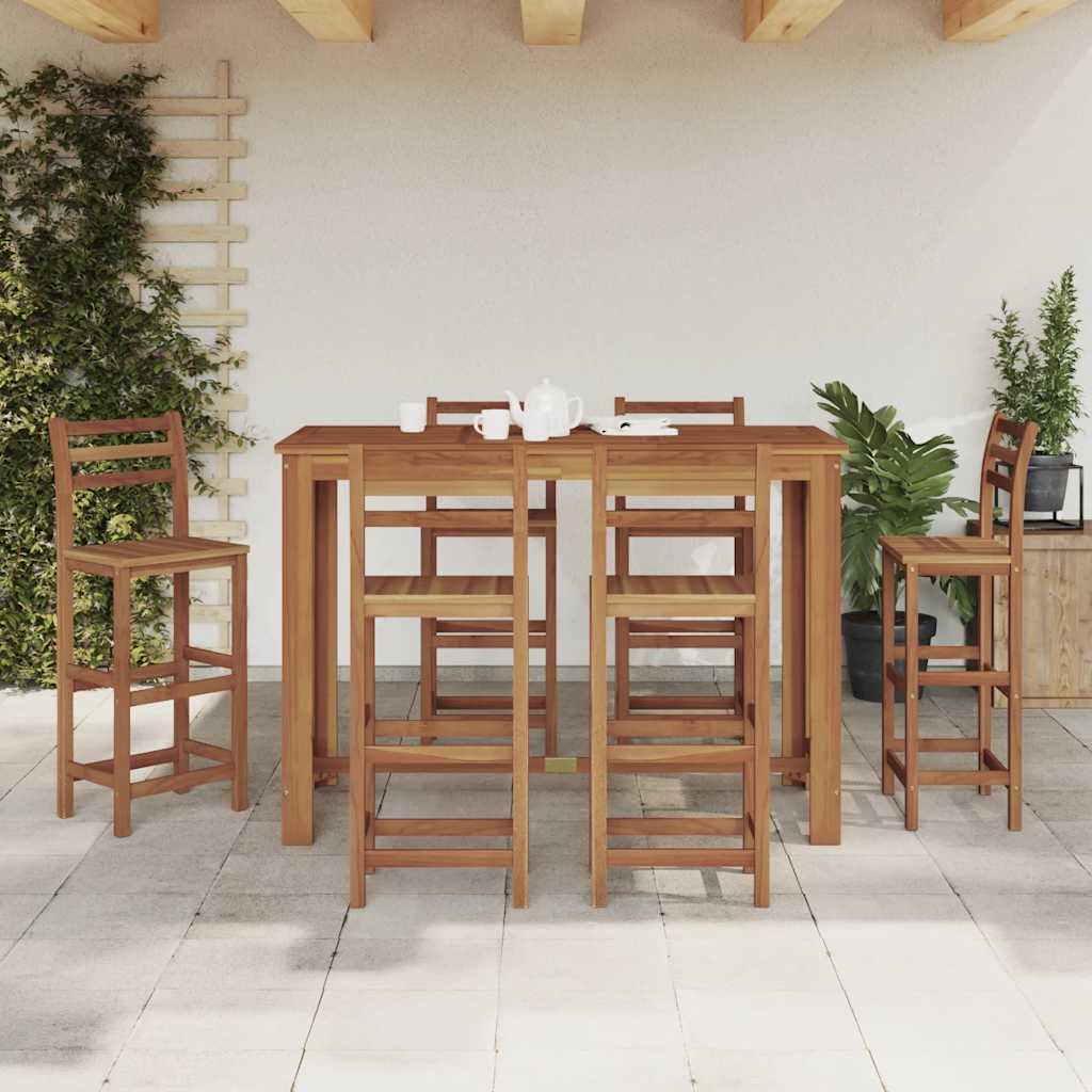 barbord i massivt akacietræ 150 x 70 x 105 cm