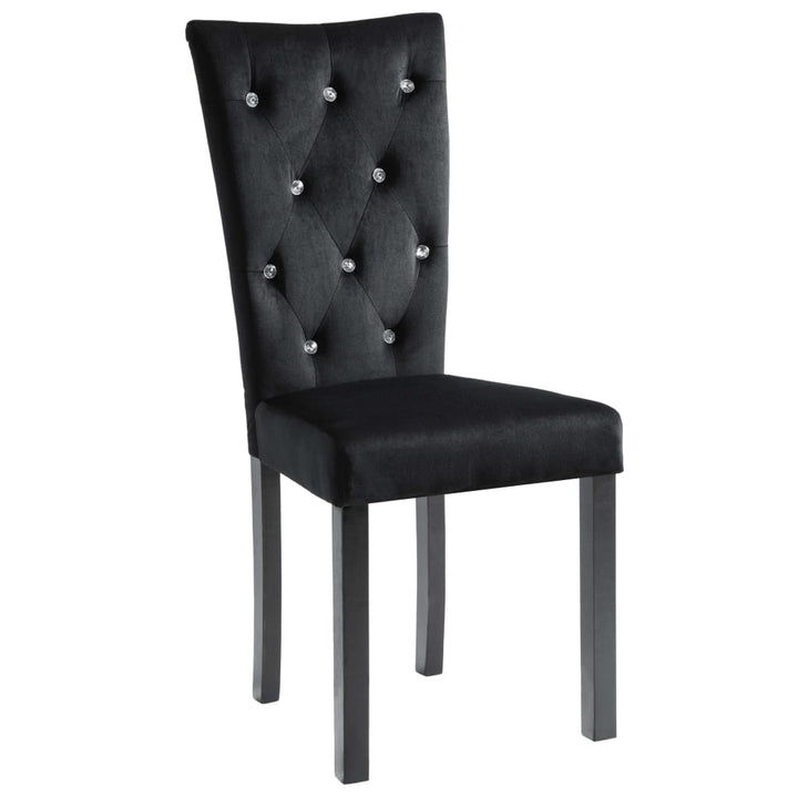 spisebordsstole 6 stk. velour sort