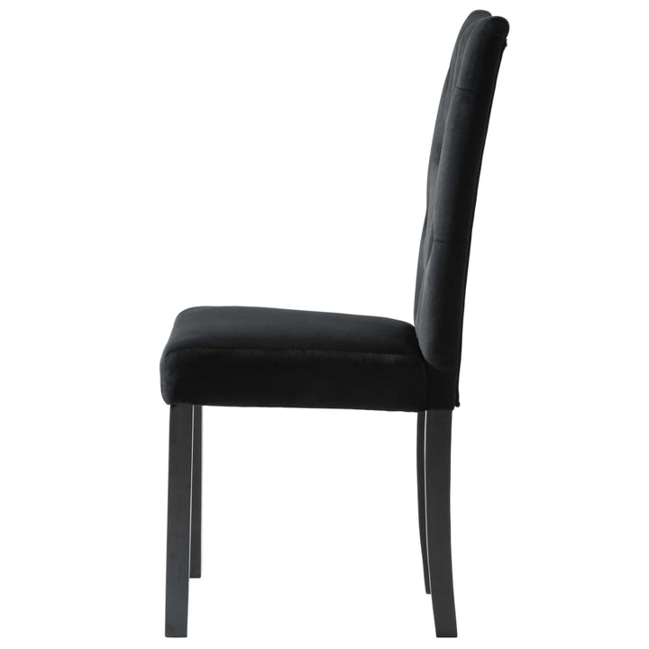 spisebordsstole 6 stk. velour sort