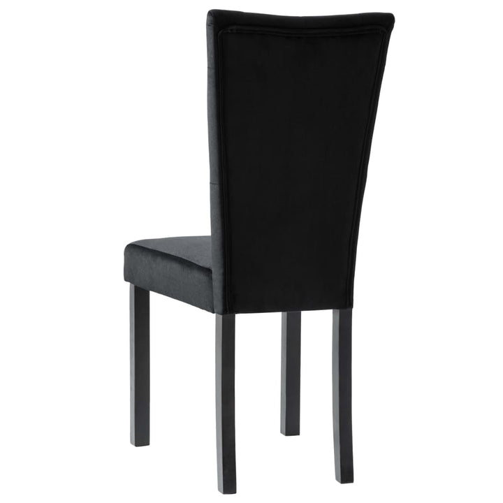 spisebordsstole 6 stk. velour sort