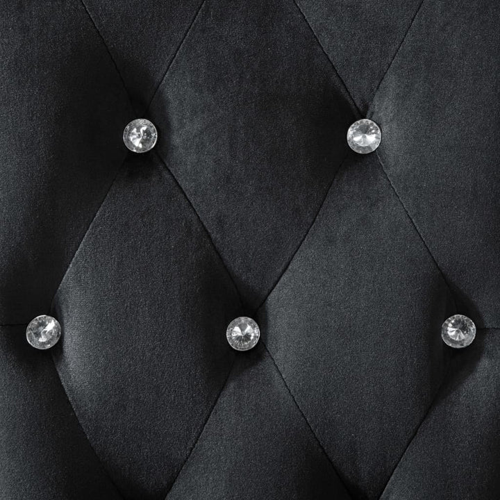 spisebordsstole 6 stk. velour sort