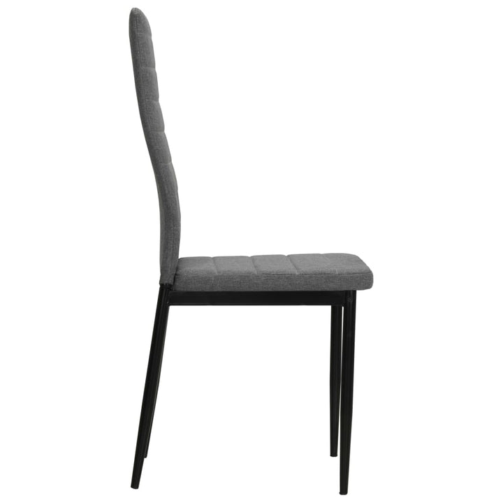 spisebordsstole 2 stk. stof lysegrå