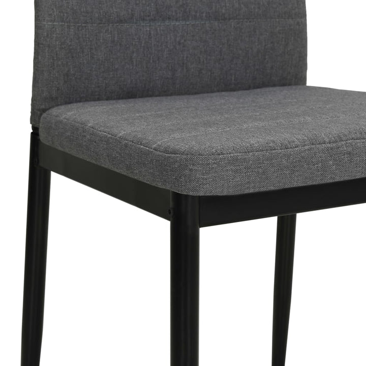 spisebordsstole 2 stk. stof lysegrå