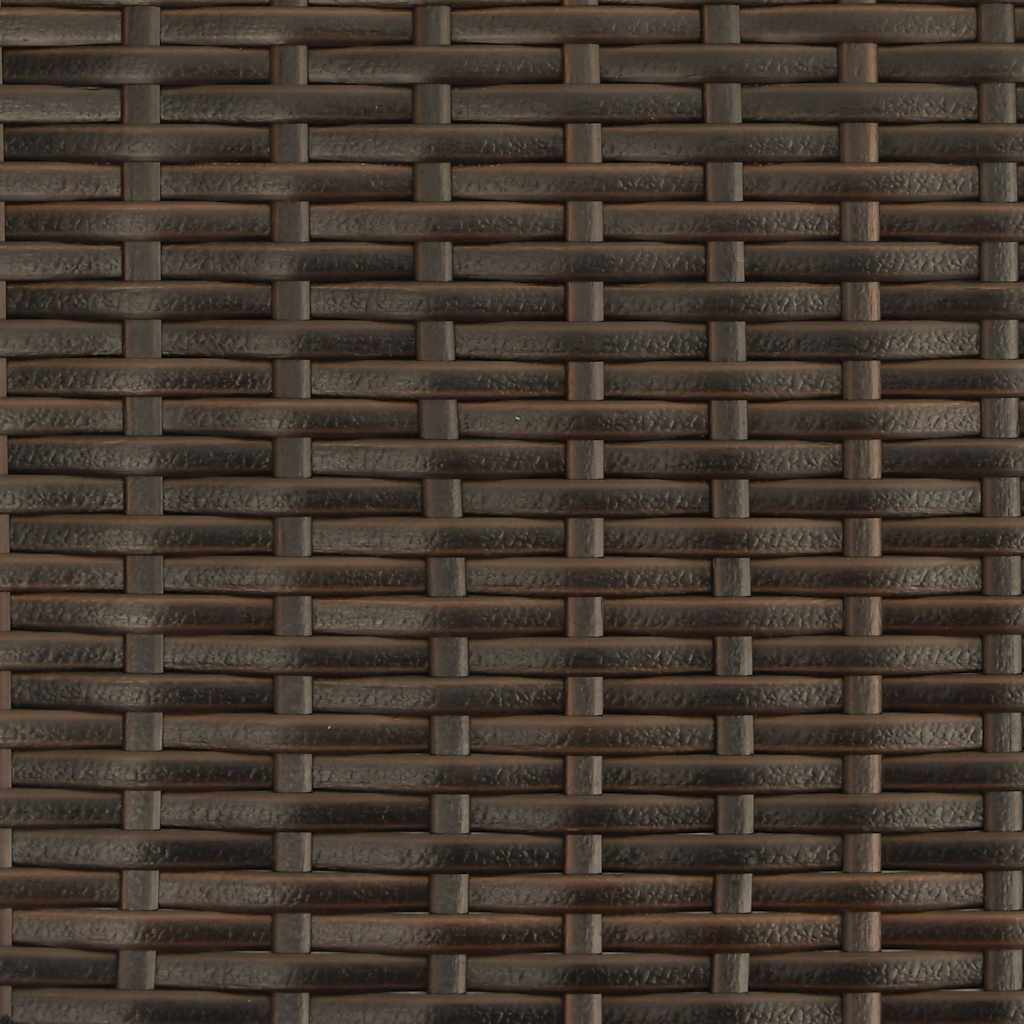 havestole 2 stk. stabelbare polyrattan brun