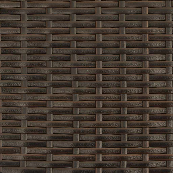 havestole 2 stk. stabelbare polyrattan brun
