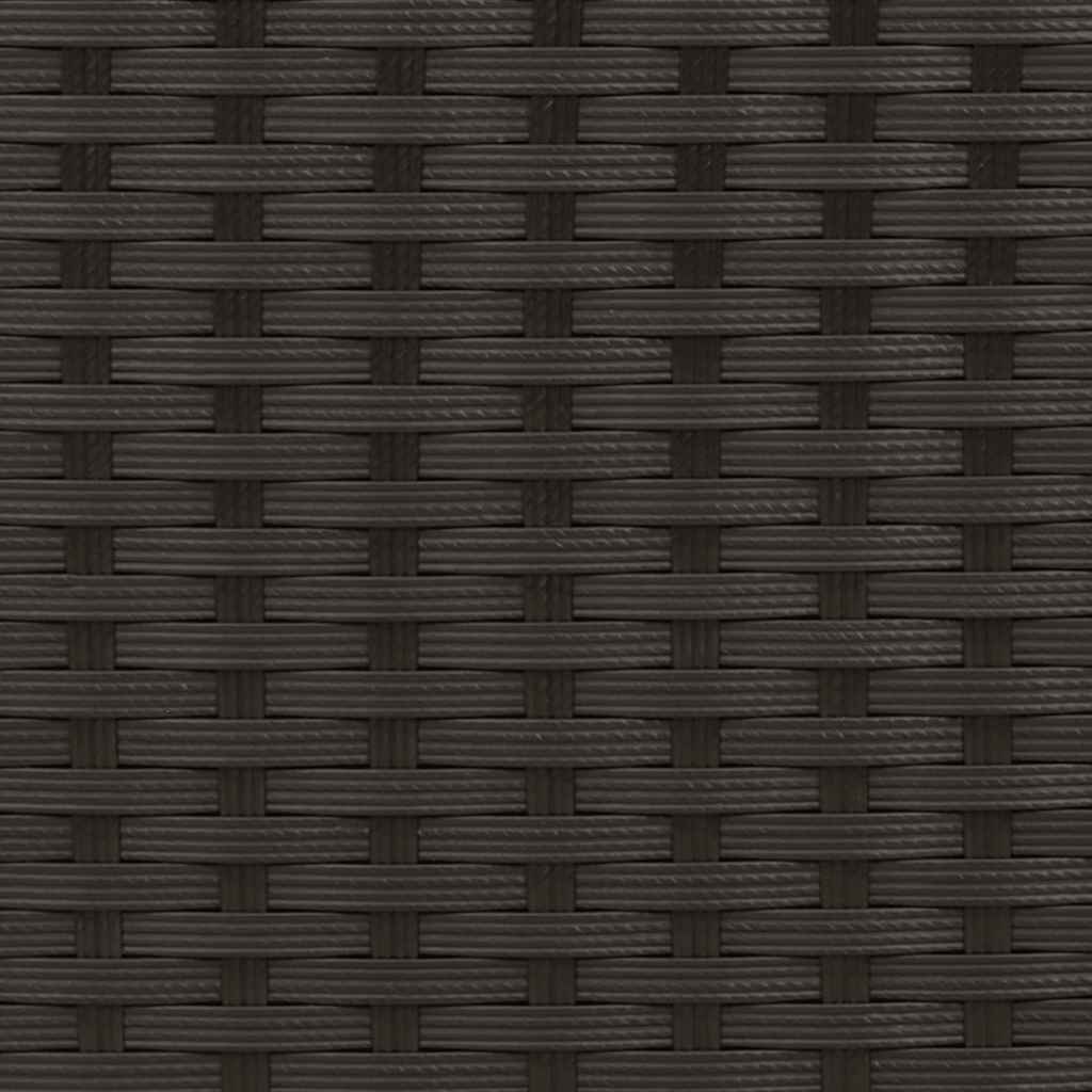 stabelbare havestole 2 stk. polyrattan sort