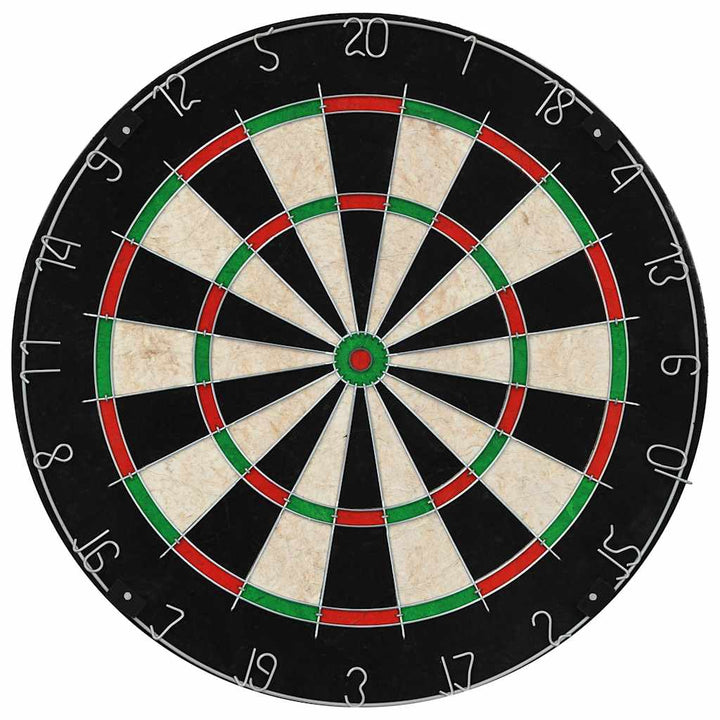 professionel dartskive i sisal med 6 dartpile
