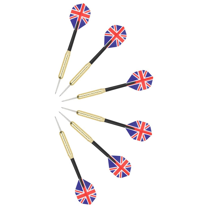 professionel dartskive i sisal med 6 dartpile