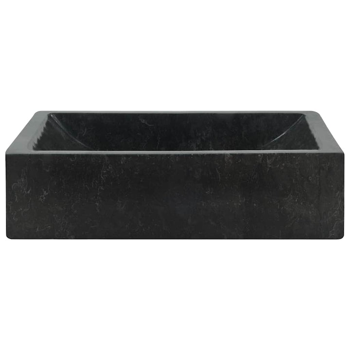 håndvask 45x30x12 cm marmor sort højglans