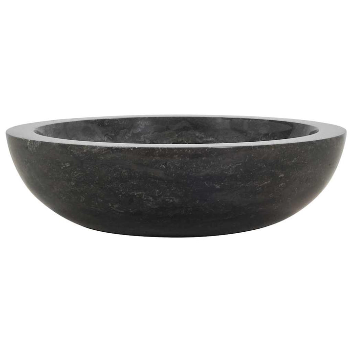 håndvask 40 x 12 cm marmor sort