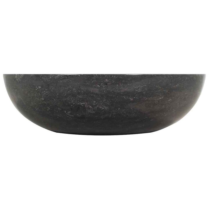håndvask 40 x 12 cm marmor sort