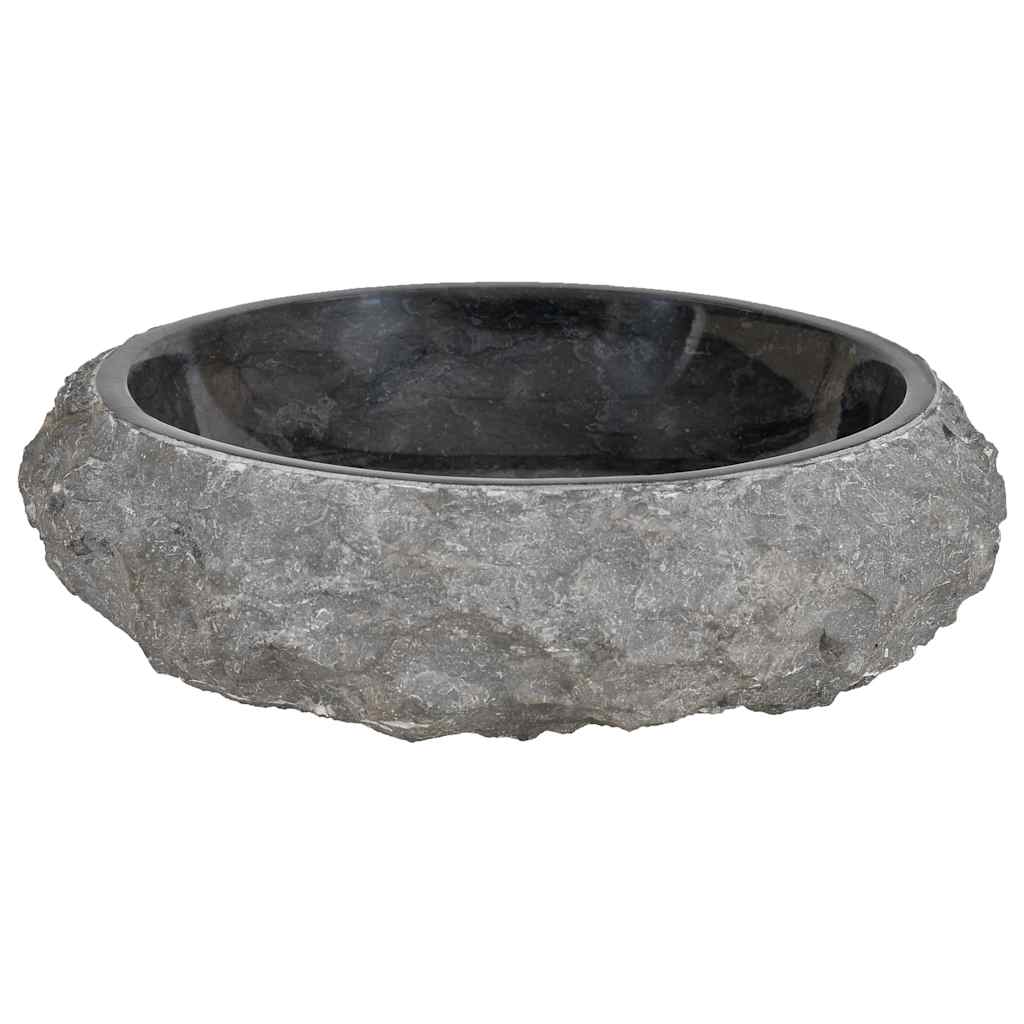 håndvask 40 x 12 cm marmor sort