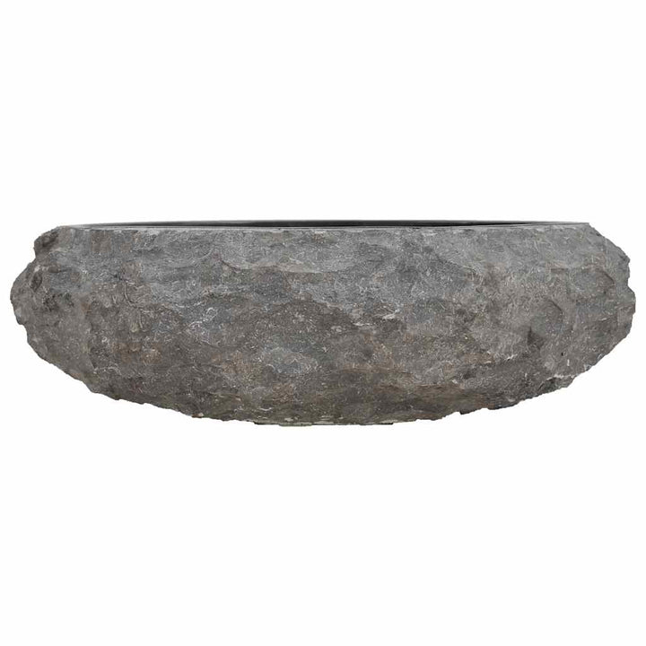 håndvask 40 x 12 cm marmor sort