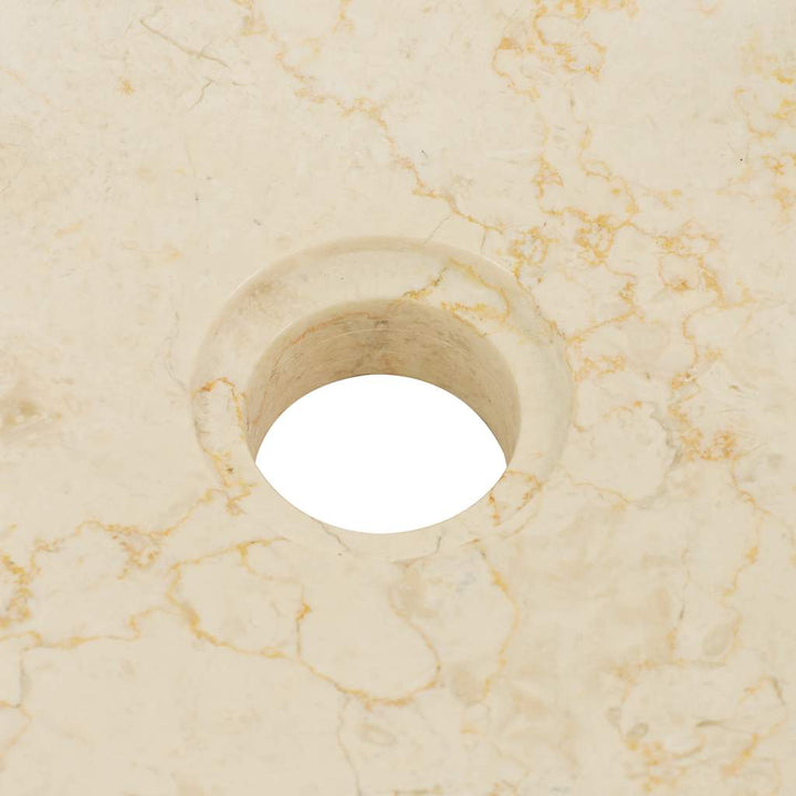 håndvask 40x12 cm marmor cremefarvet