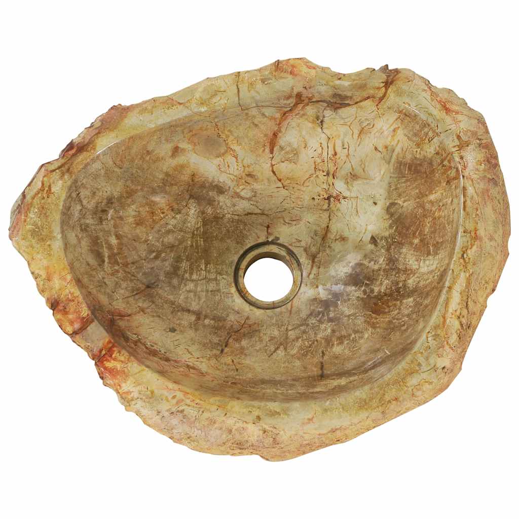 håndvask 45 x 35 x 15 cm fossilsten cremefarvet