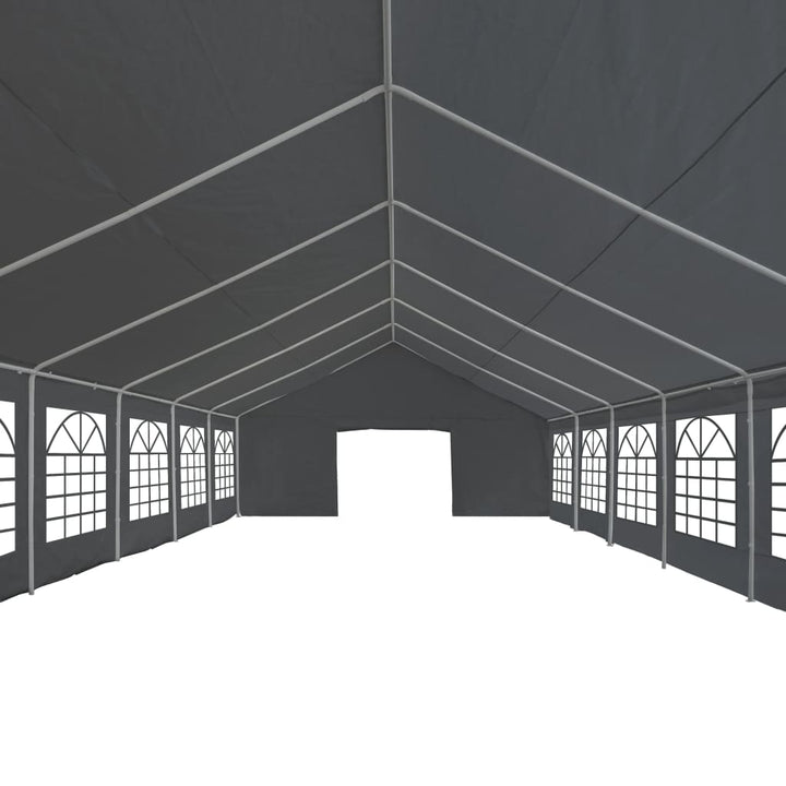 festtelt PE 6x12 m grå