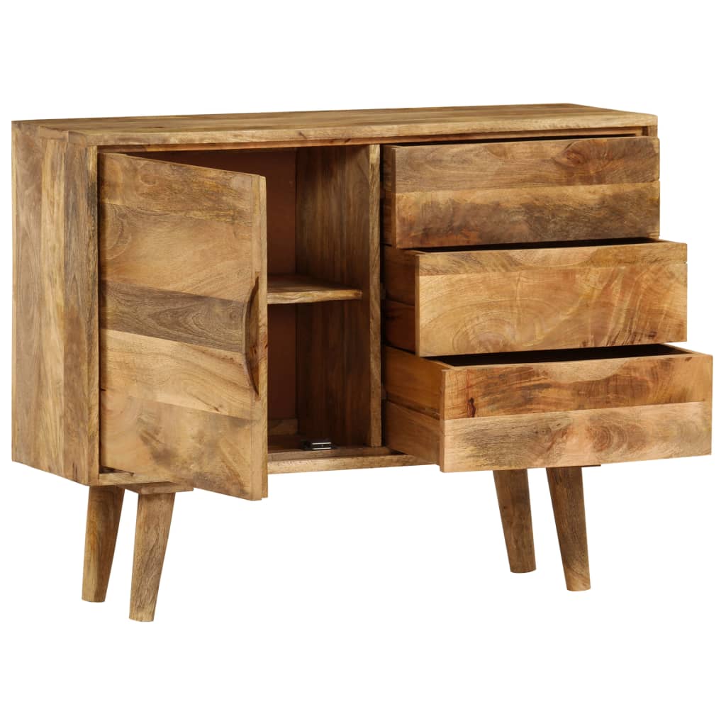 skænk 90x30x69 cm massivt mangotræ