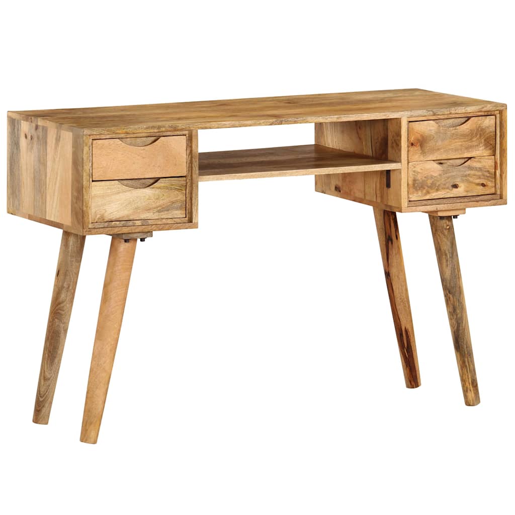skrivebord massivt mangotræ 115 x 47 x 76 cm