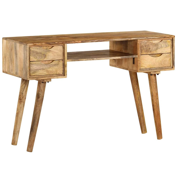 skrivebord massivt mangotræ 115 x 47 x 76 cm