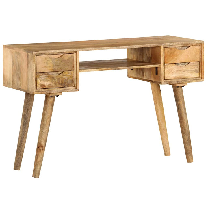 skrivebord massivt mangotræ 115 x 47 x 76 cm