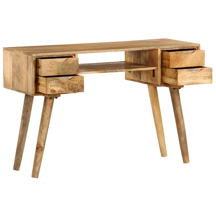 skrivebord massivt mangotræ 115 x 47 x 76 cm