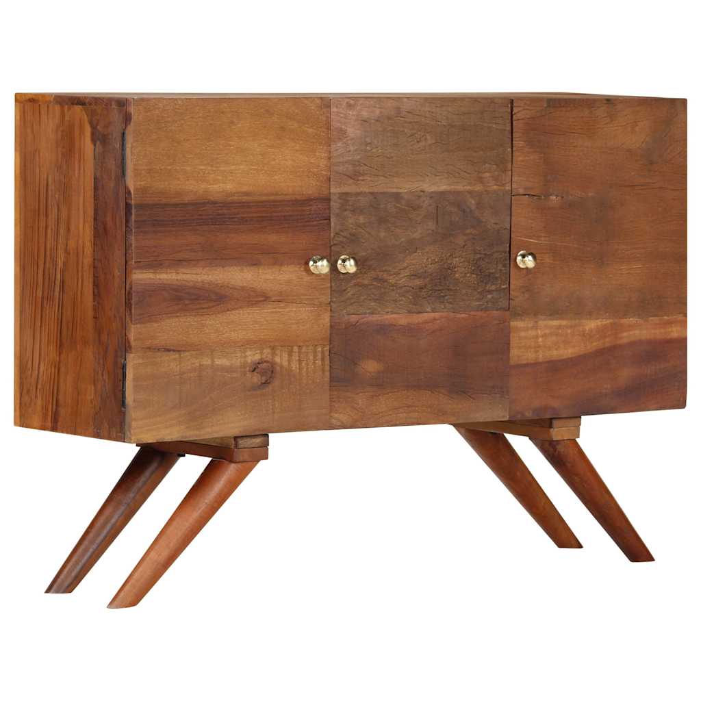 skænk 110x30x75 cm massivt genbrugstræ brun
