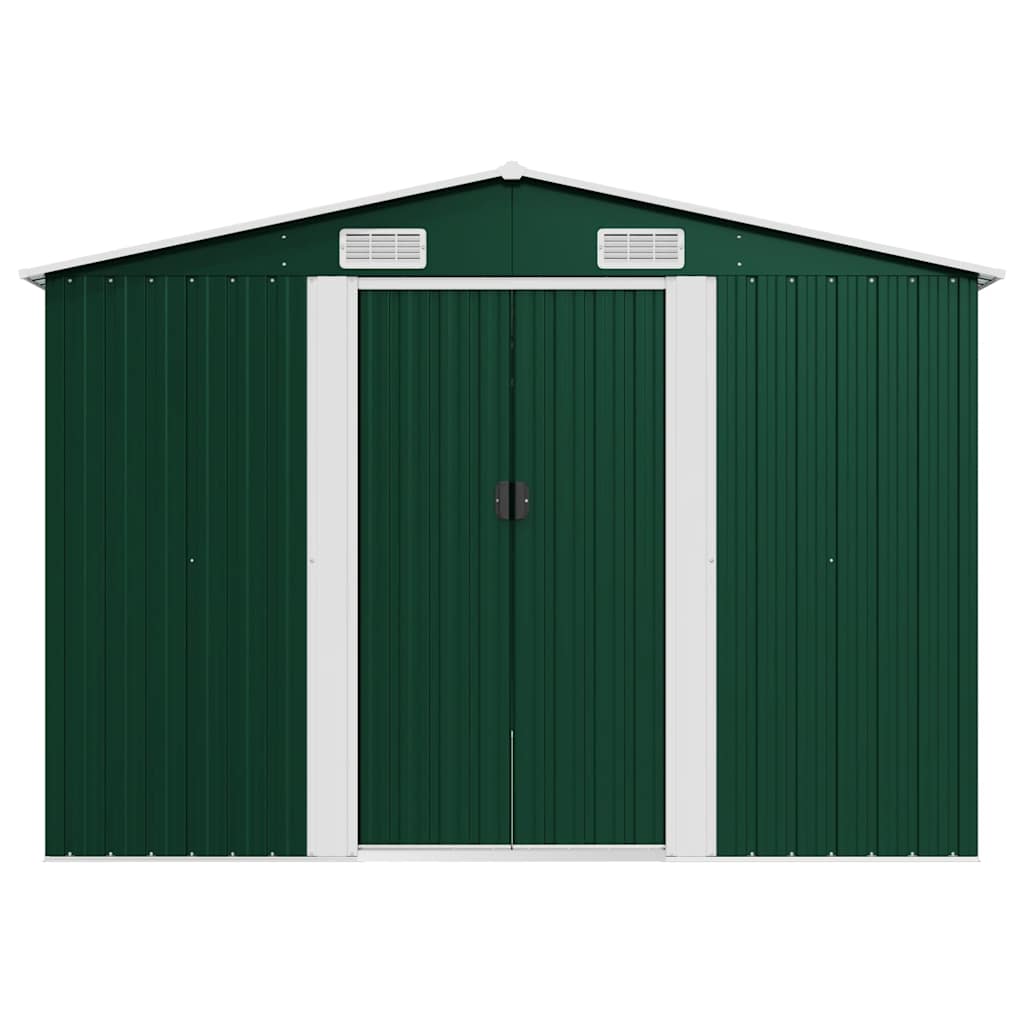 haveskur 257x392x181 cm metal grøn