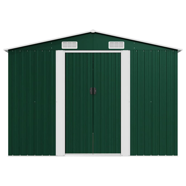 haveskur 257x392x181 cm metal grøn