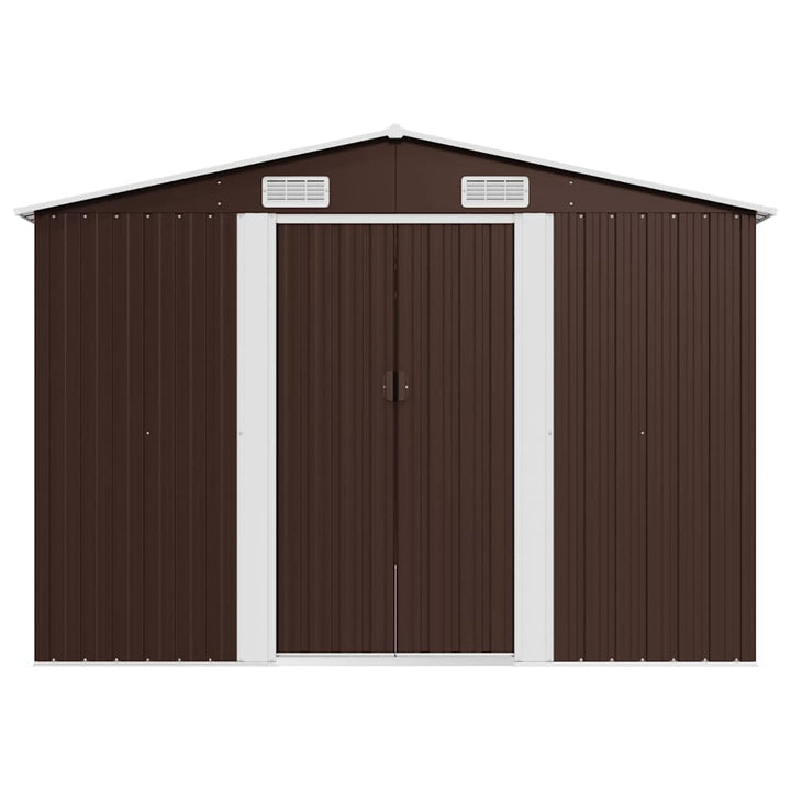 haveskur 257x392x181 cm metal brun