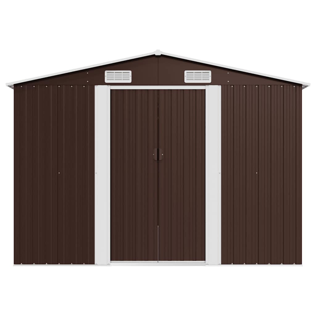 haveskur 257x489x181 cm metal brun