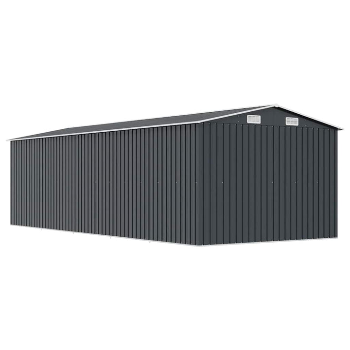 haveskur 257x580x181 cm metal antracitgrå