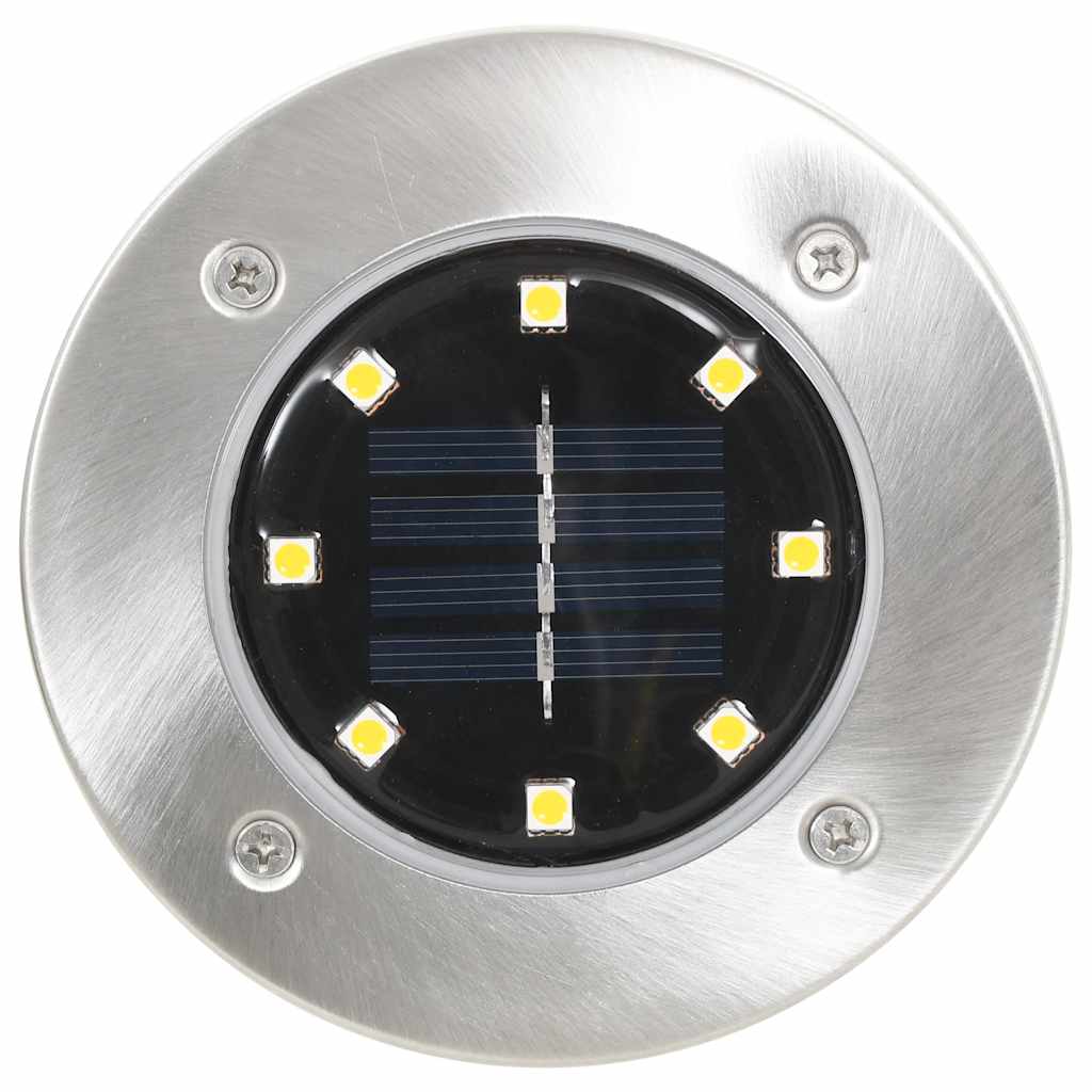 soldrevne LED-nedgravningsspots 8 stk. varmt hvidt lys