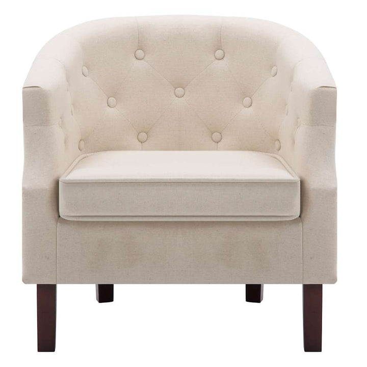 lænestol stof beige