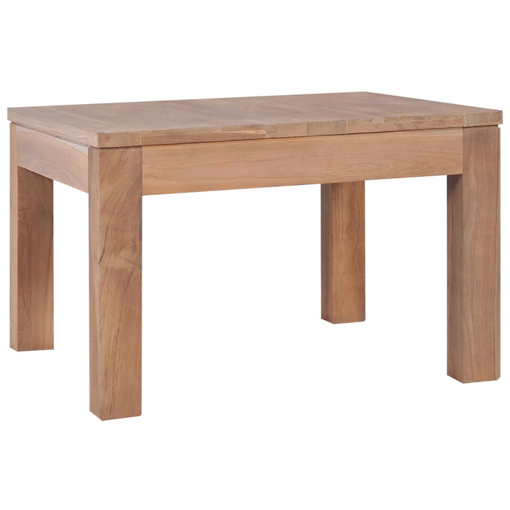 sofabord i massivt teaktræ med naturlig finish 60 x 60 x 40 cm