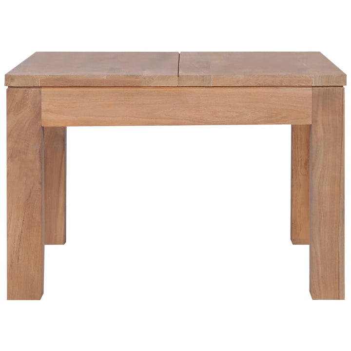 sofabord i massivt teaktræ med naturlig finish 60 x 60 x 40 cm