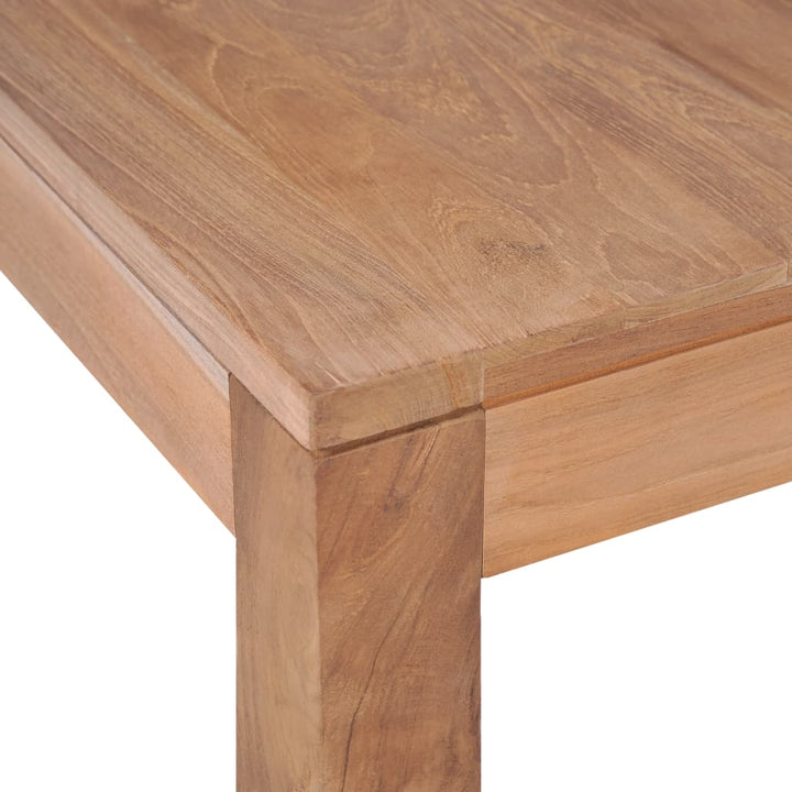 sofabord i massivt teaktræ med naturlig finish 60 x 60 x 40 cm